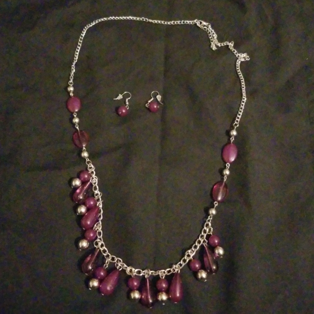 Necklace and earrings